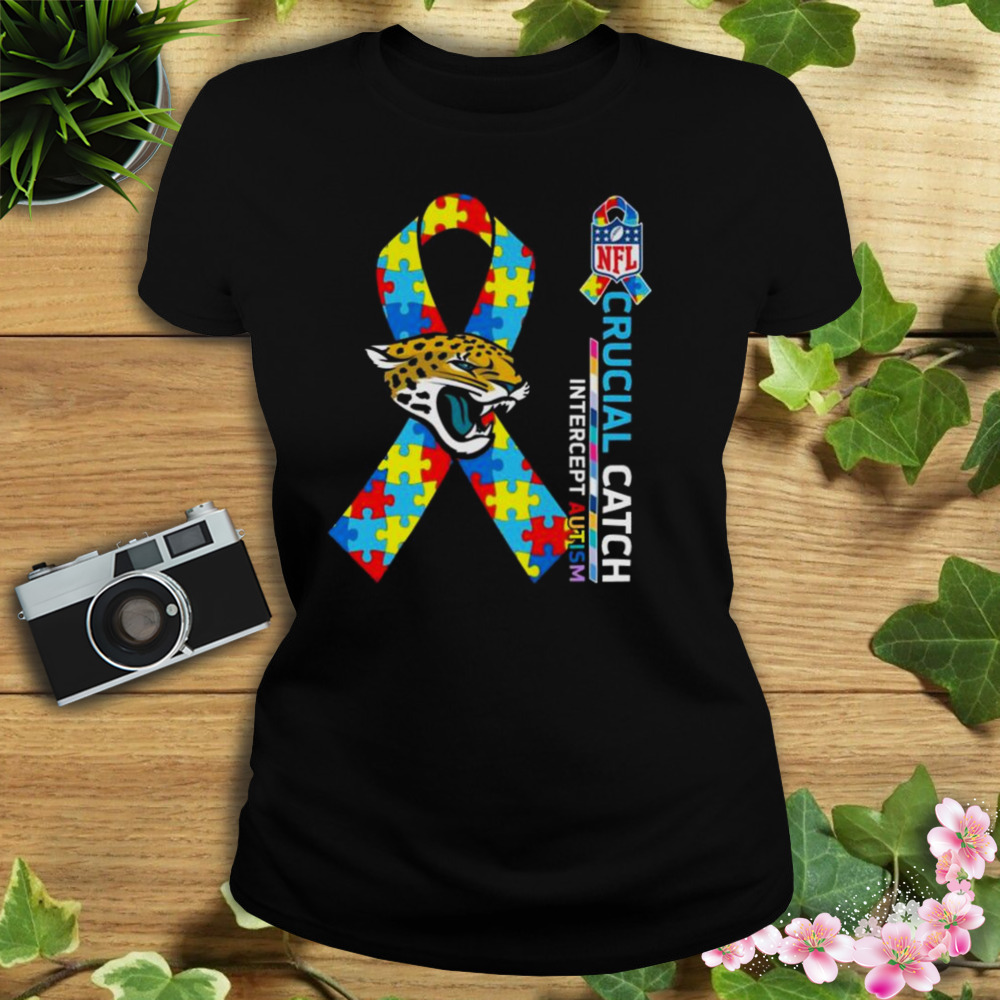 Jacksonville Jaguars NFL Crucial Catch Intercept Autism shirt 2 Women's tshirt