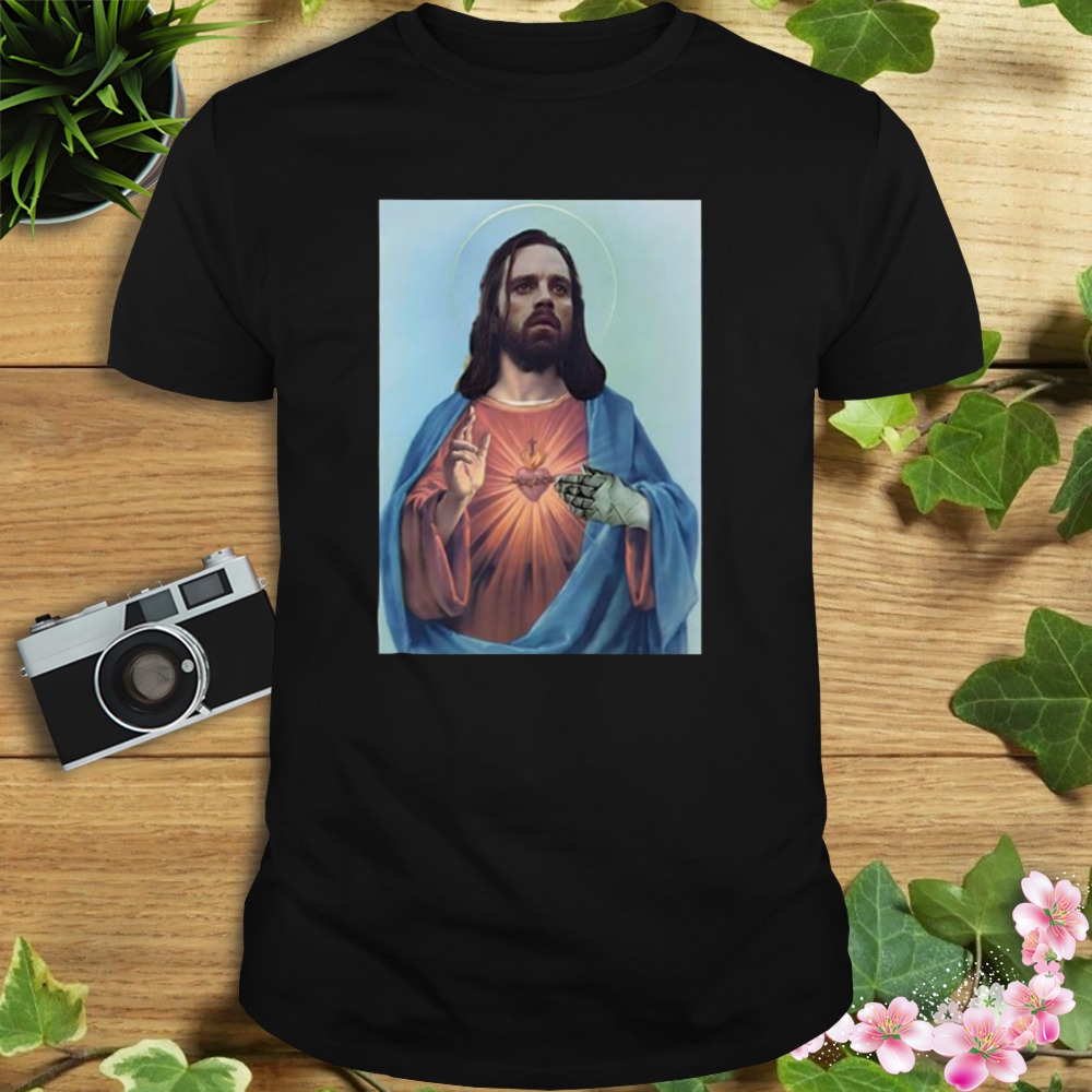 Jesus Bucky Barnes Sebastian Stan Saint Marvel shirt
