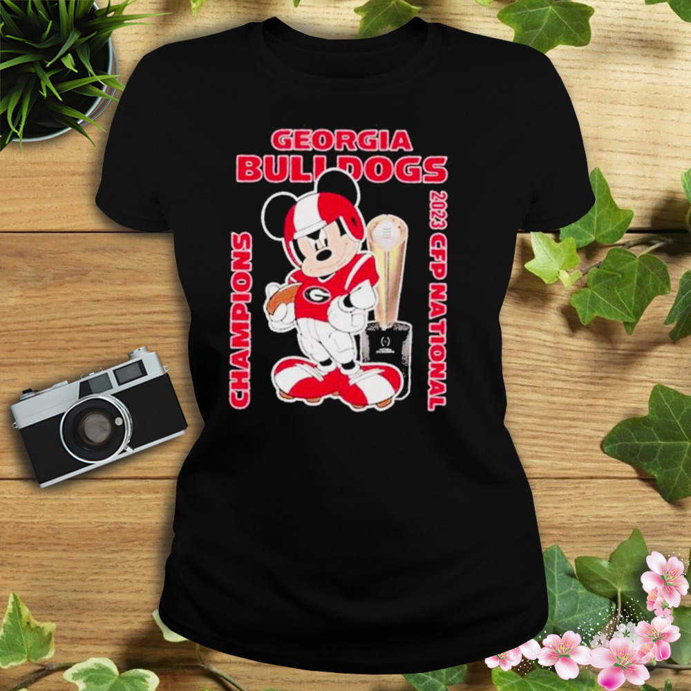 Mickey Mouse Georgia Bulldogs CFP National Champions 2023 Shirt 2 Women's tshirt