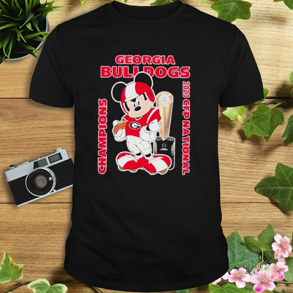 Mickey Mouse Georgia Bulldogs CFP National Champions 2023 Shirt 1 Unisex tshirt