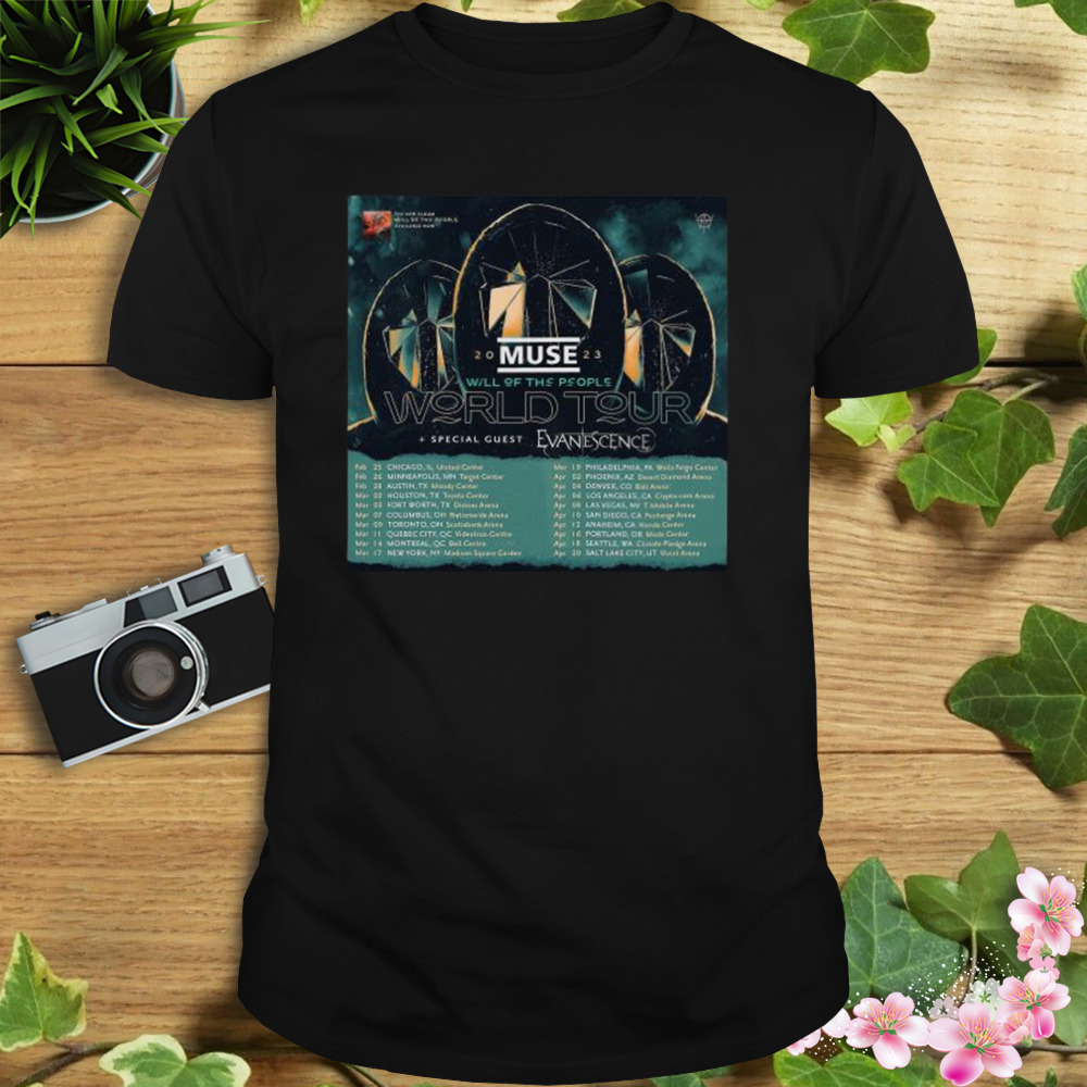 Muse world tour 2023 will of the people new album shirt