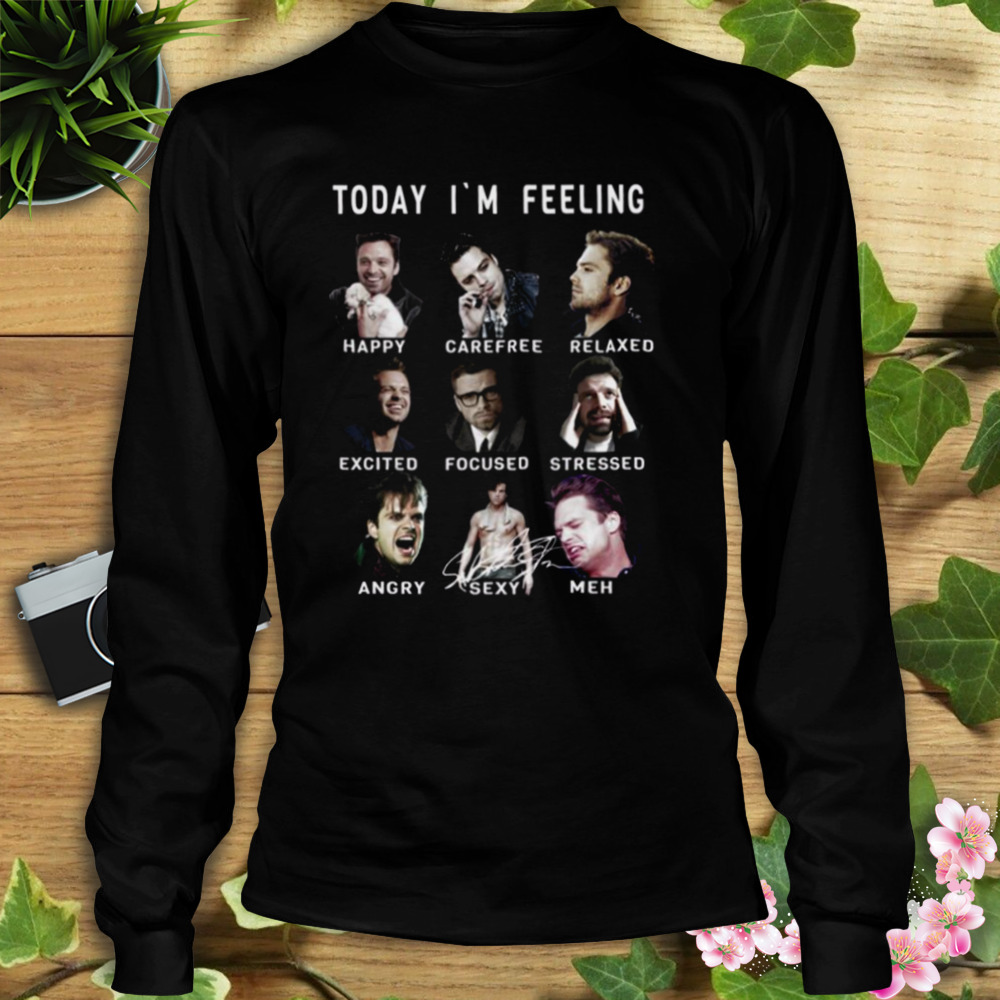 Sebastian Stan Funny Feelings Bucky Barnes Marvel shirt 3 Longsleeve tshirt