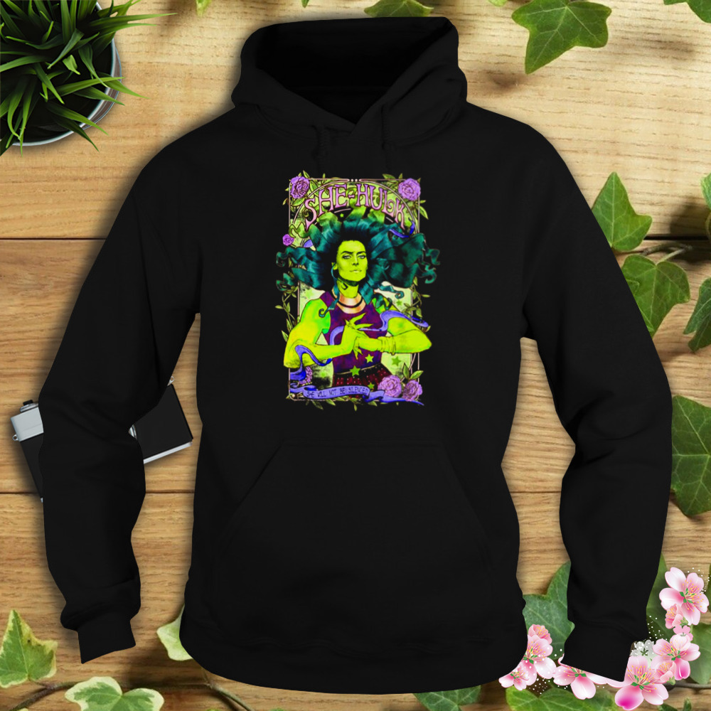 She Hulk Vintage Floral Design Marvel shirt 4 Hoodie tshirt