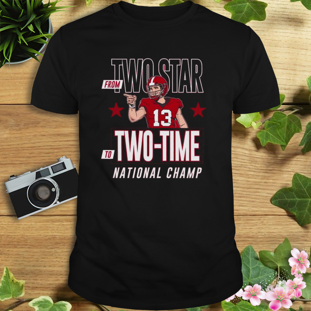Stetson Bennett Georgia Bulldogs From Two Star To Two-time National Champions Shirt 1 Unisex tshirt