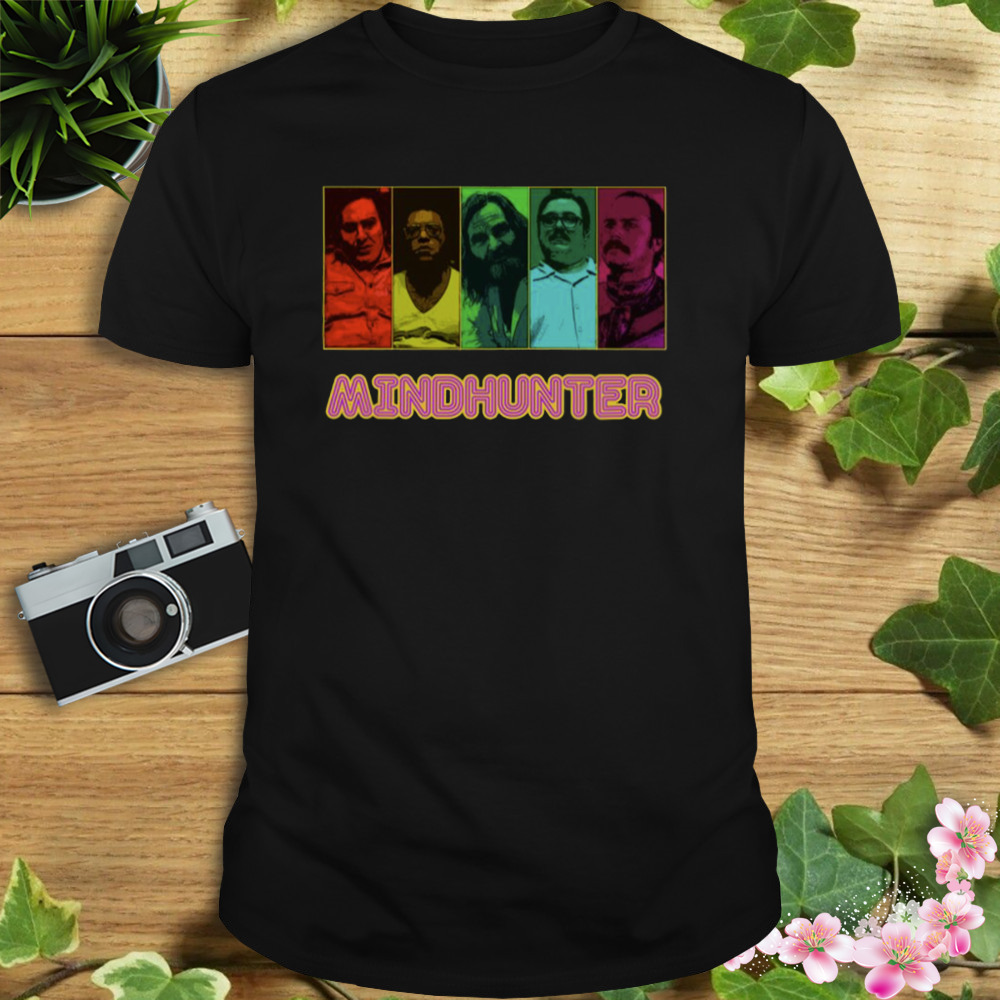 Colored Characters Graphic Mindhunter shirt