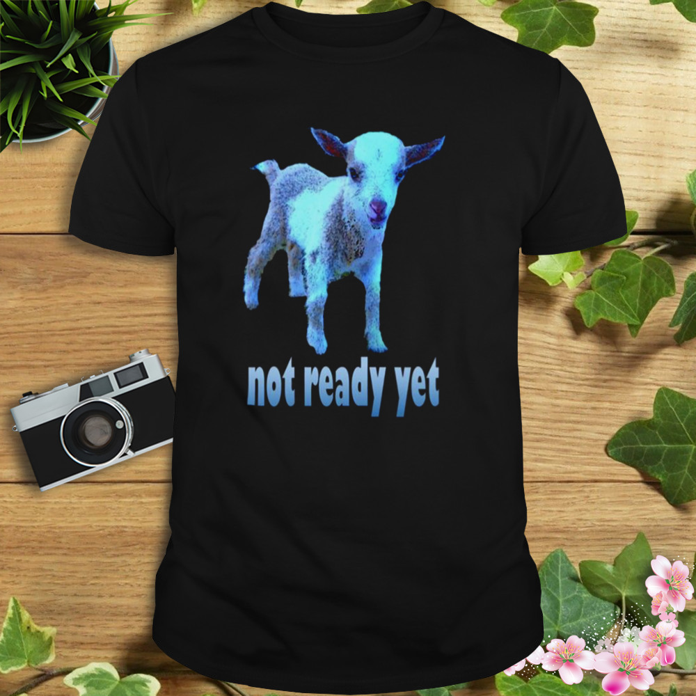 Goat Not Ready Yet In Blue Severance shirt 1 Unisex tshirt