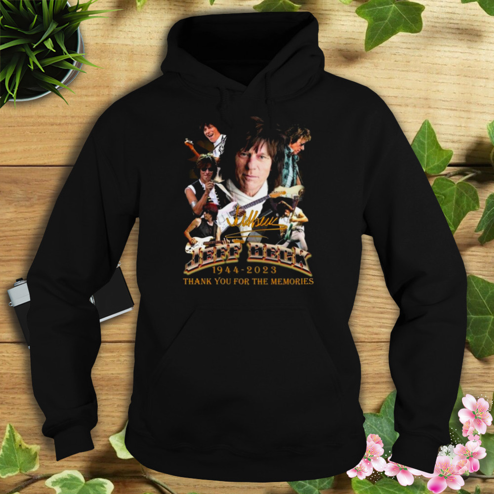 Jeff Beck 1944 – 2023 Signature Thank You For The Memories Shirt 4 Hoodie tshirt