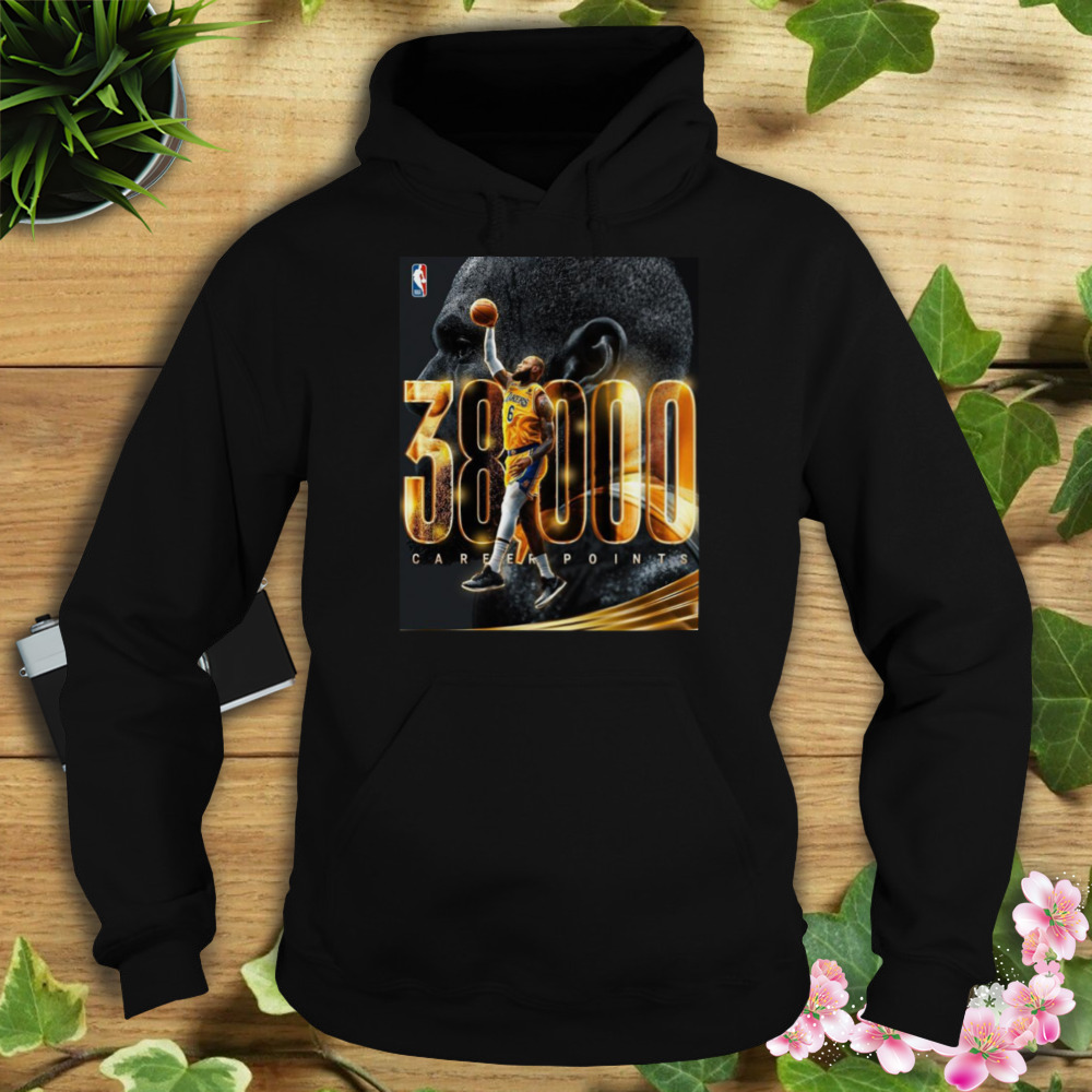 Lebron James Is The Second Player In NBA History To Score 38,000 Career Points Shirt 4 Hoodie tshirt