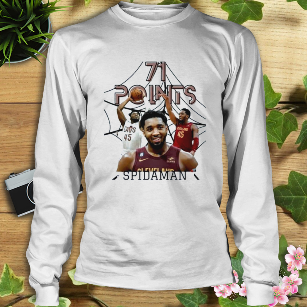 Spida Donovan Mitchell Cleveland Cavaliers 71 Points Shirt 3 Longsleeve shirt