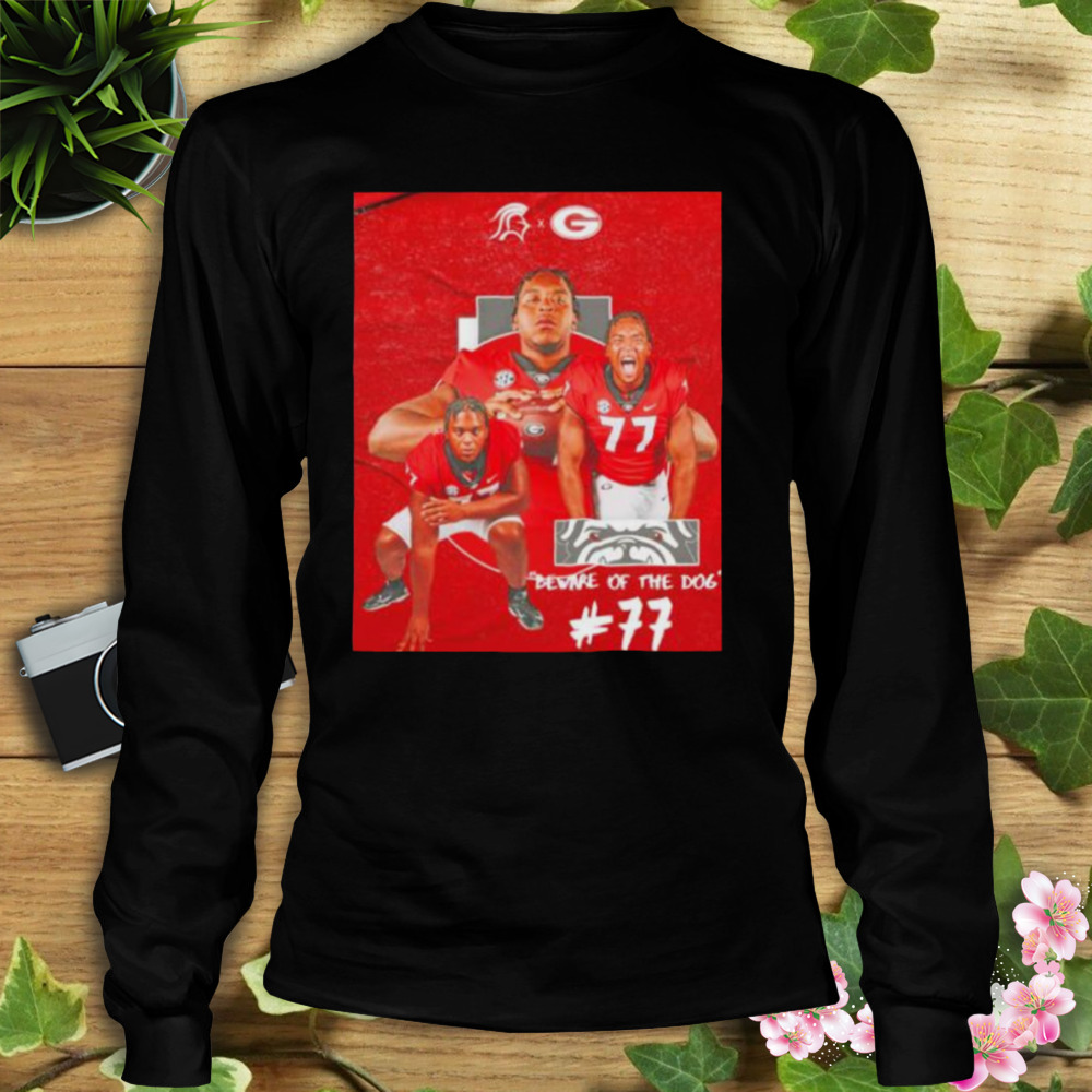 devin Willock beware of the dog Geargia Bulldogs shirt 3 Longsleeve tshirt