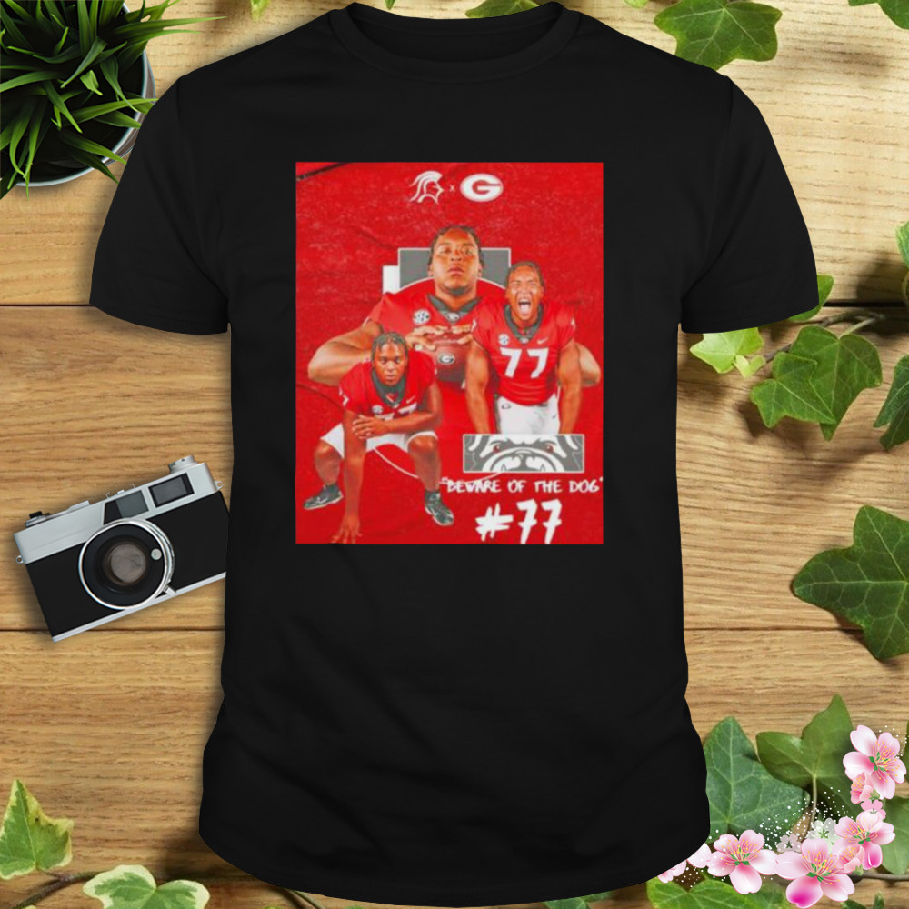 devin Willock beware of the dog Geargia Bulldogs shirt