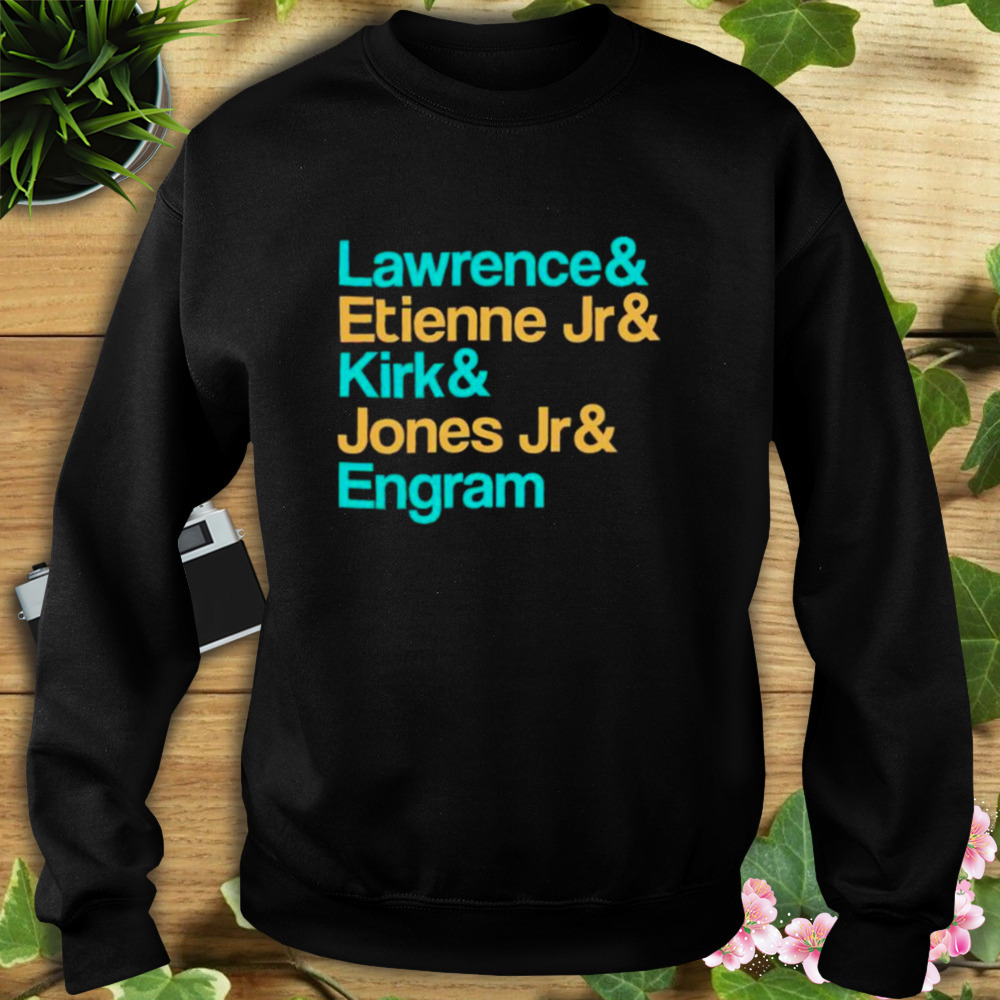 lawrence and Etienne Jr and Kirk and Jones Jr and Engram Jacksonville Jags shirt 5 Sweat tshirt