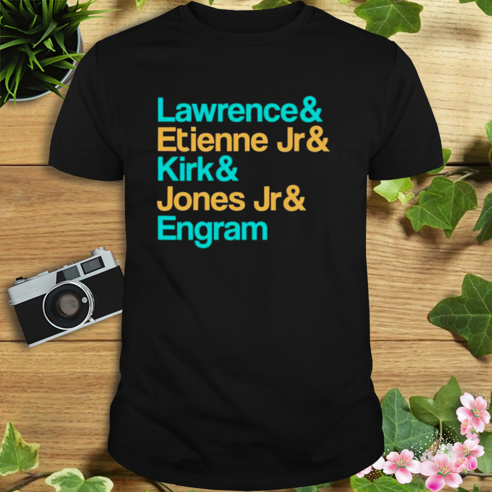 lawrence and Etienne Jr and Kirk and Jones Jr and Engram Jacksonville Jags shirt 1 Unisex tshirt