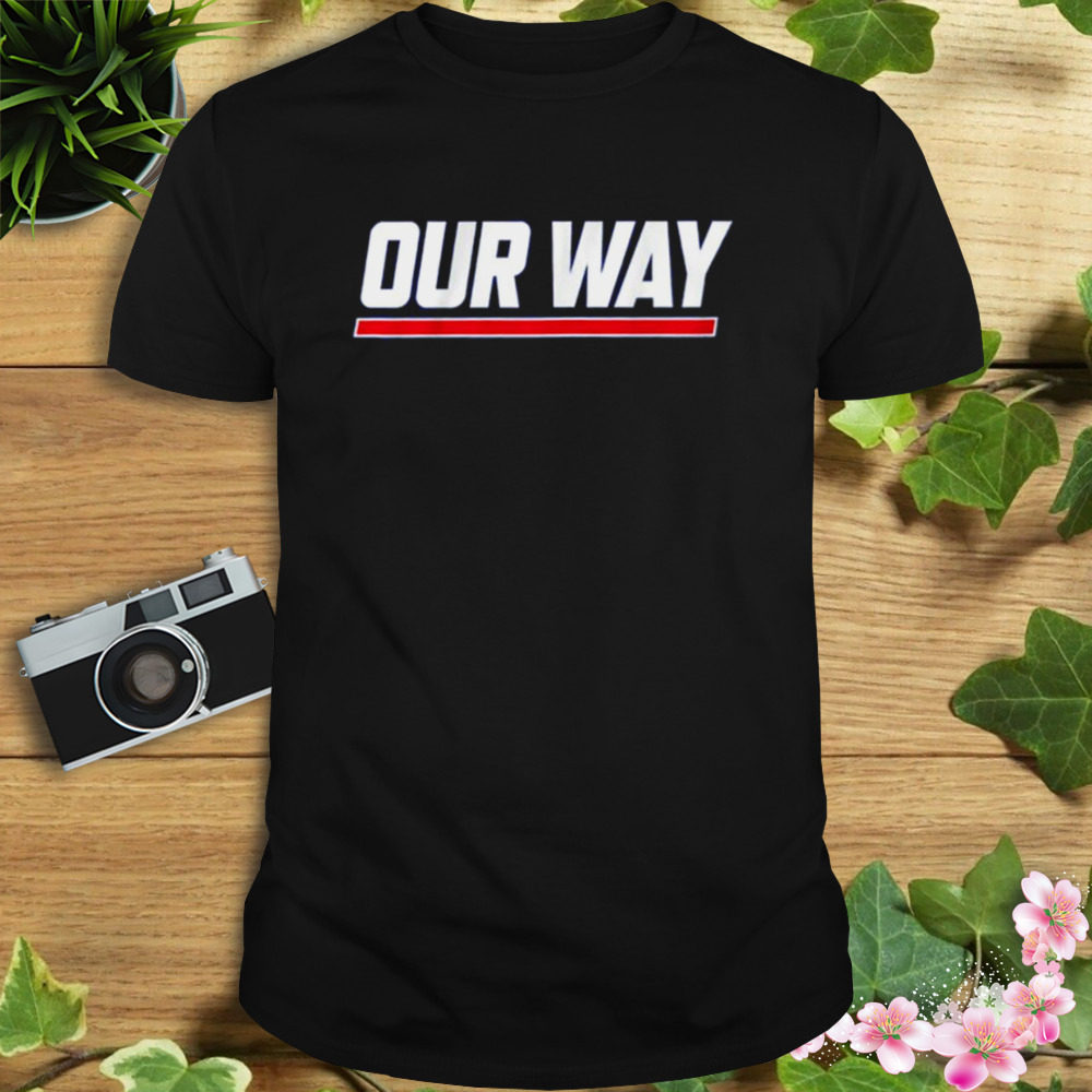 our way New York Giants football shirt