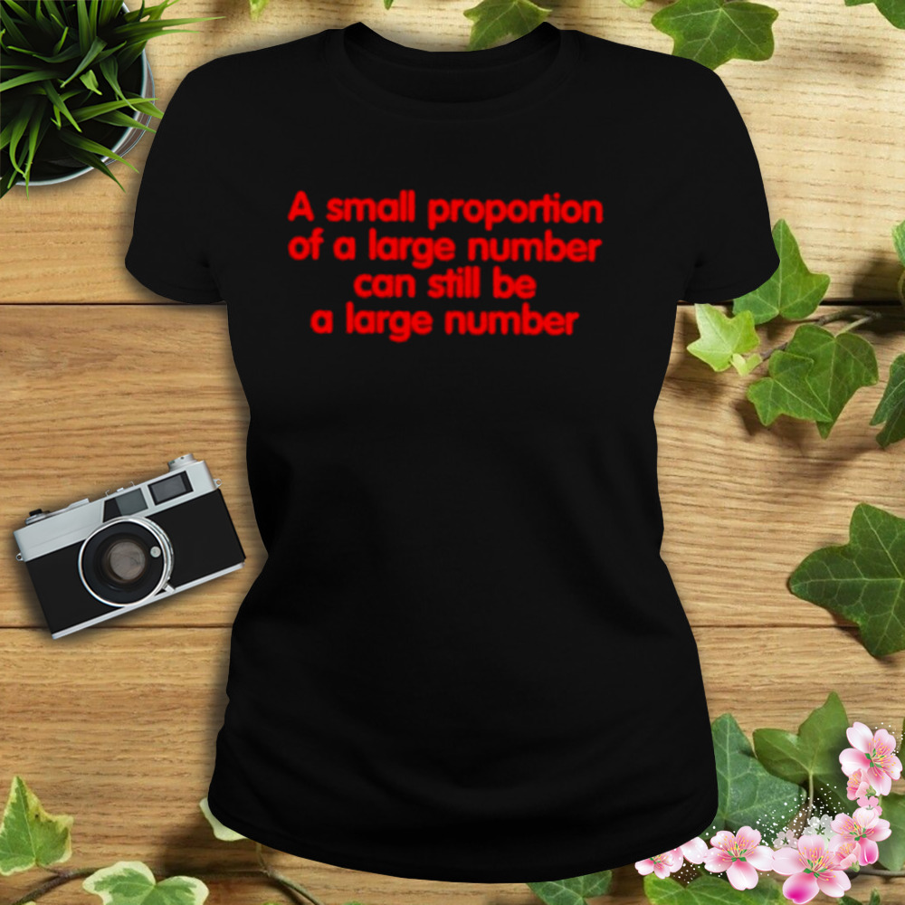 A Small Proportion Of A Large Number Can Still Be A Large Number Shirt 2 Women's tshirt