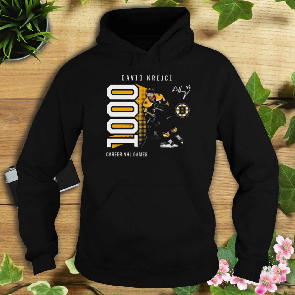 David Krejci Boston Bruins 1000 Career Games Shirt 4 Hoodie tshirt