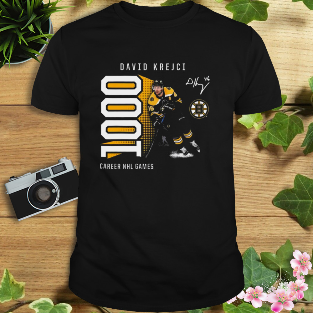 David Krejci Boston Bruins 1000 Career Games Shirt