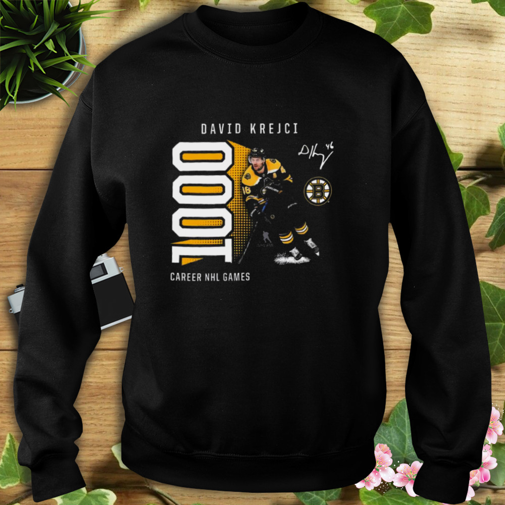 David Krejci Boston Bruins 1000 Career Games Shirt 5 Sweat tshirt