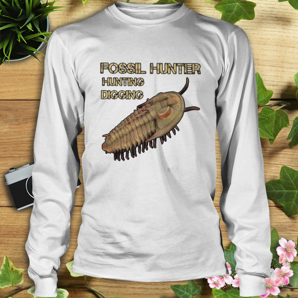 Fossil Hunter hunting digging shirt 3 Longsleeve shirt