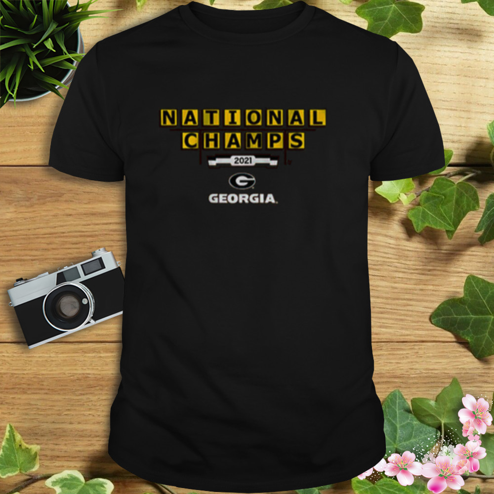 Georgia Football National Champs Sign T-Shirt 1 Unisex tshirt