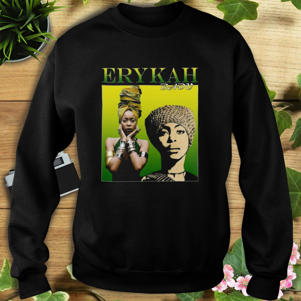 Homepage Retro Erykah Badu Singer Graphic Shirt 5 Sweat tshirt