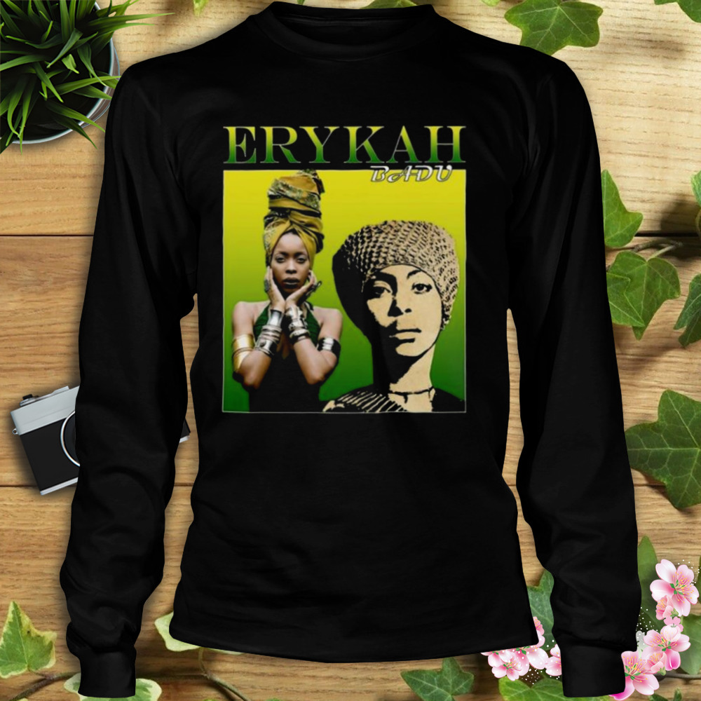 Homepage Retro Erykah Badu Singer Graphic Shirt 3 Longsleeve tshirt