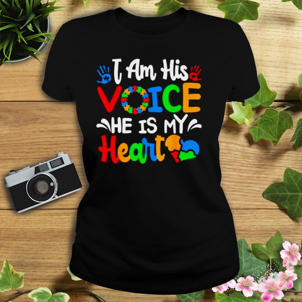 I am his voice he is my heart T-shirt 2 Women's tshirt
