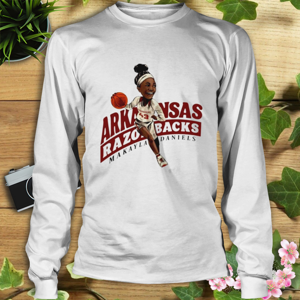 Makayla Daniels Caricature Arkansas Razorbacks shirt 3 Longsleeve shirt