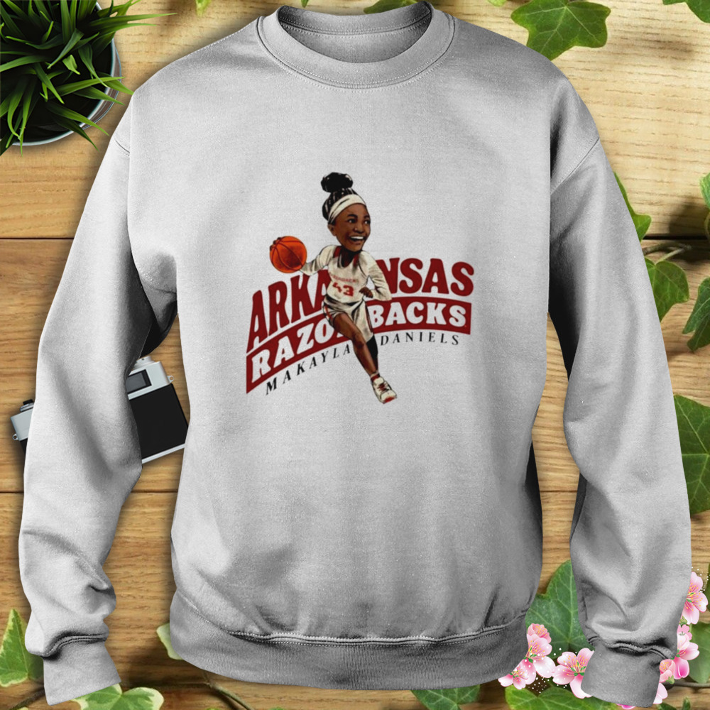 Makayla Daniels Caricature Arkansas Razorbacks shirt 5 Sweat shirt