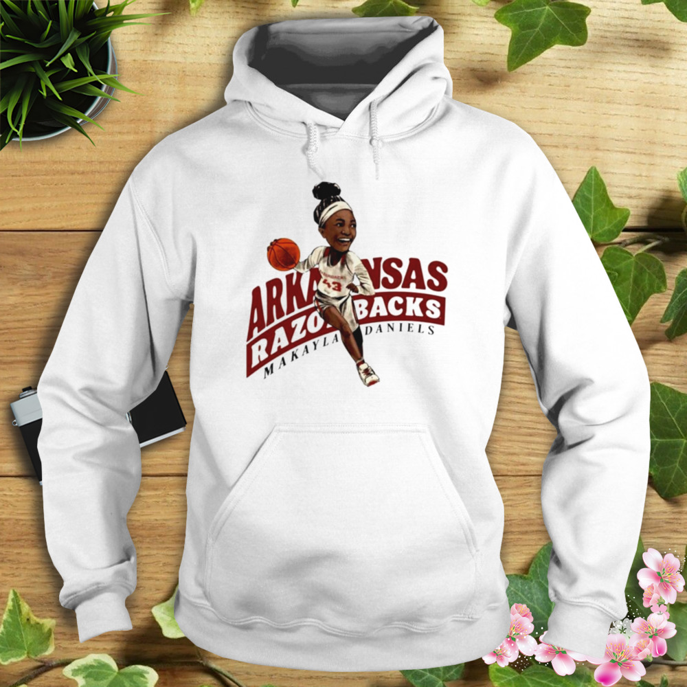 Makayla Daniels Caricature Arkansas Razorbacks shirt 4 Hoodie shirt