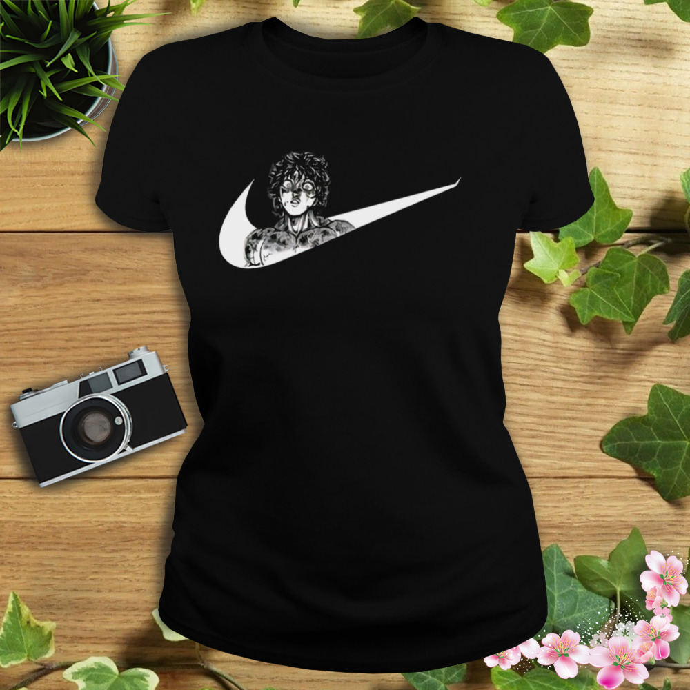 Awesome Nike Logo X Baki Hanma The Grappler Logo Design For Otaku Gym And Fitness shirt 2 Women's tshirt