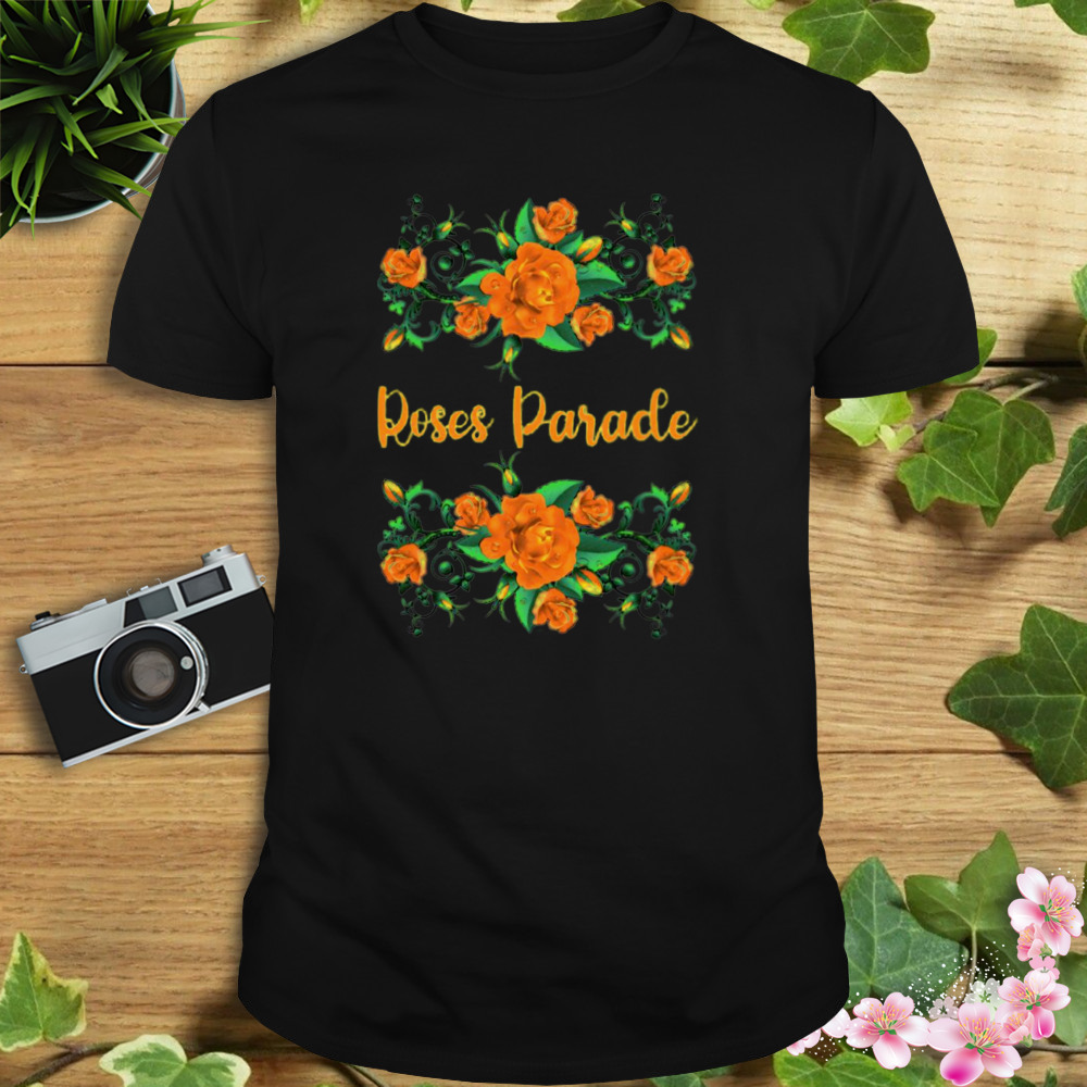 Green Orange Rose Parade shirt