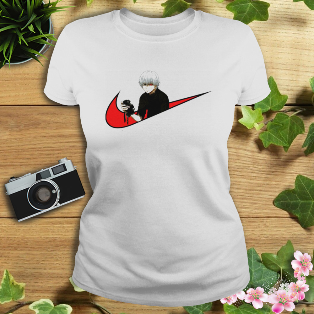 Kaneki Tokyo Ghoul Anime Aesthetic Ghoul Nike Logo shirt 2 Women's shirt