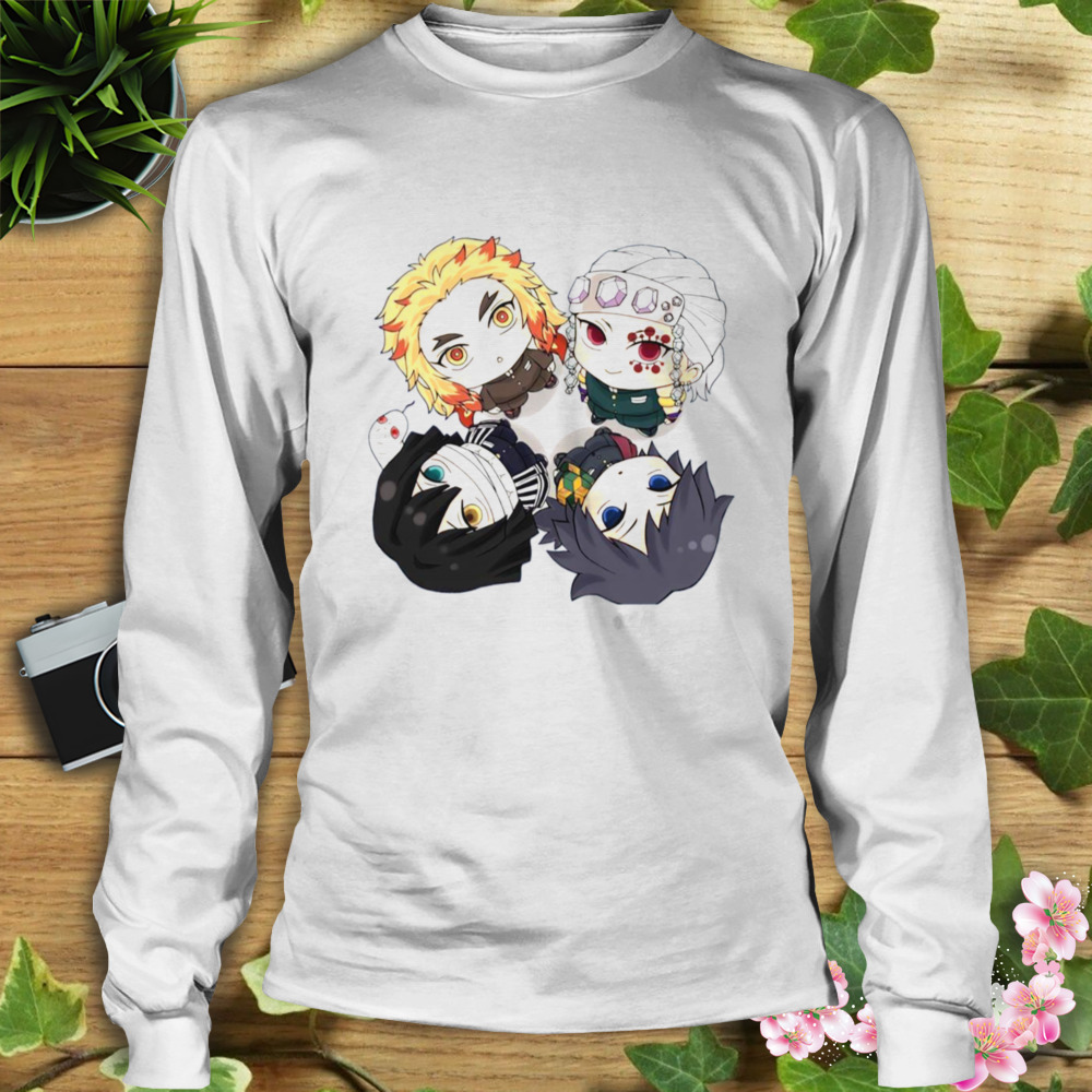 Men In Hashira Entertainment District Arc Demon Slayer shirt 3 Longsleeve shirt