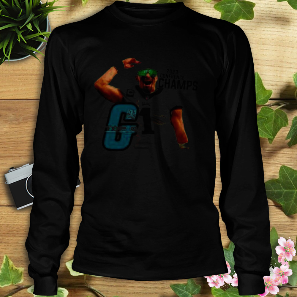 Philadelphia Eagles Top G Jalen Hurts 2023 Conference Champs shirt 3 Longsleeve tshirt