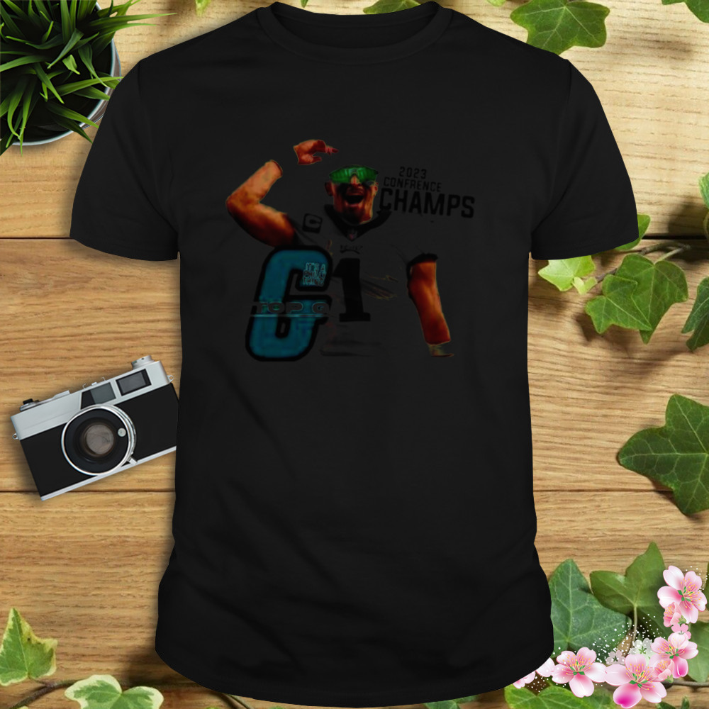Philadelphia Eagles Top G Jalen Hurts 2023 Conference Champs shirt 1 Unisex tshirt