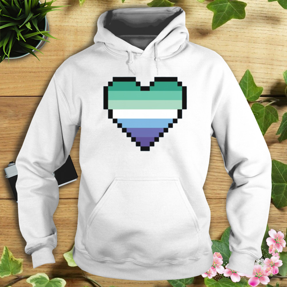 Mlm Pride Pixel Heart Lgbtq Pride Month shirt 4 Hoodie shirt
