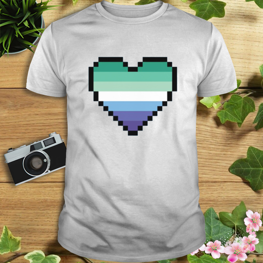 Mlm Pride Pixel Heart Lgbtq Pride Month shirt 1 Unisex shirt