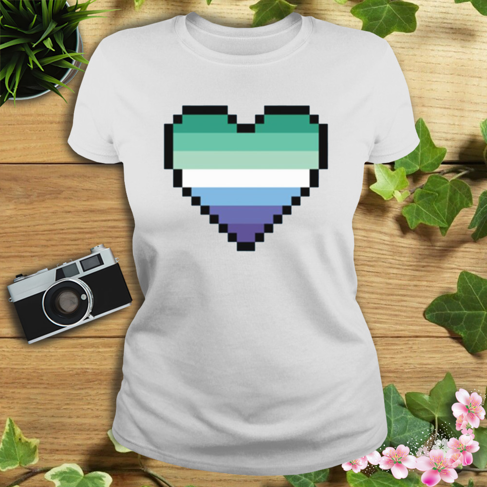 Mlm Pride Pixel Heart Lgbtq Pride Month shirt 2 Women's shirt