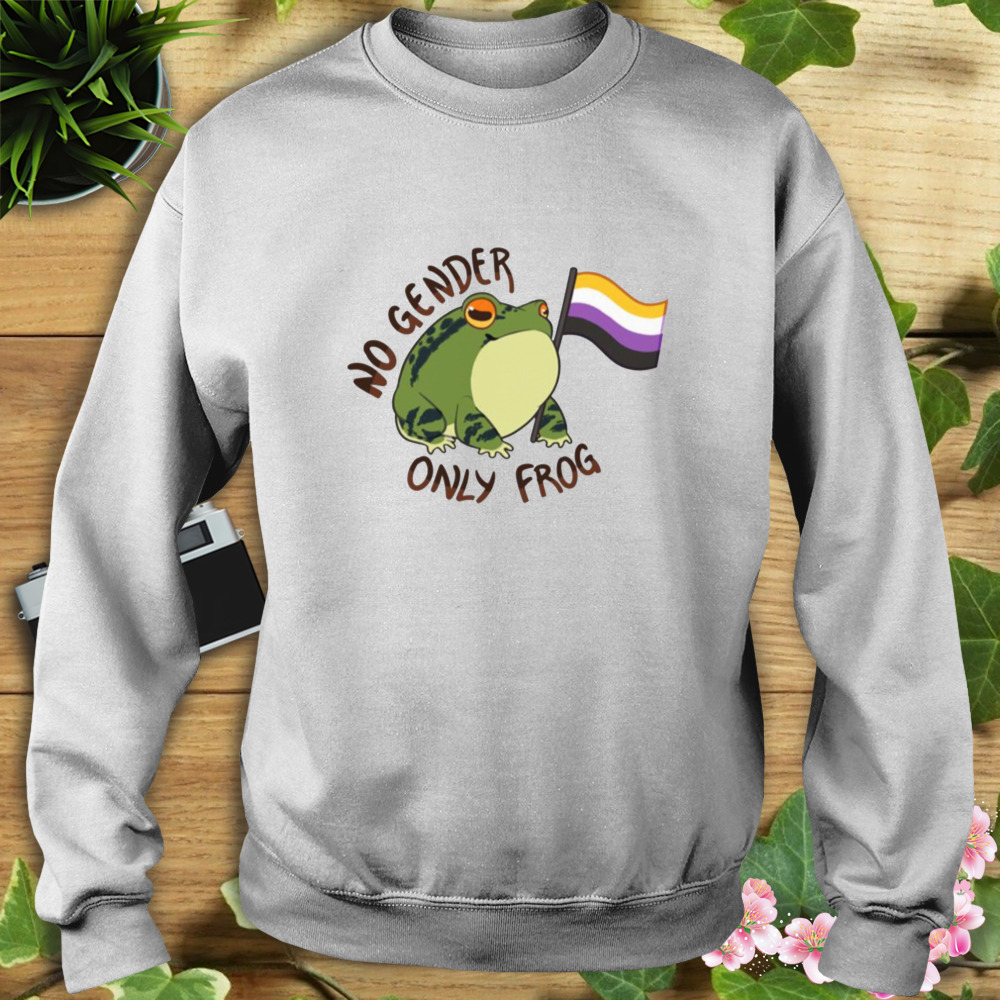 No Gender Only Frog Pride Nonbinary Lgbtq Pride Month shirt 5 Sweat shirt