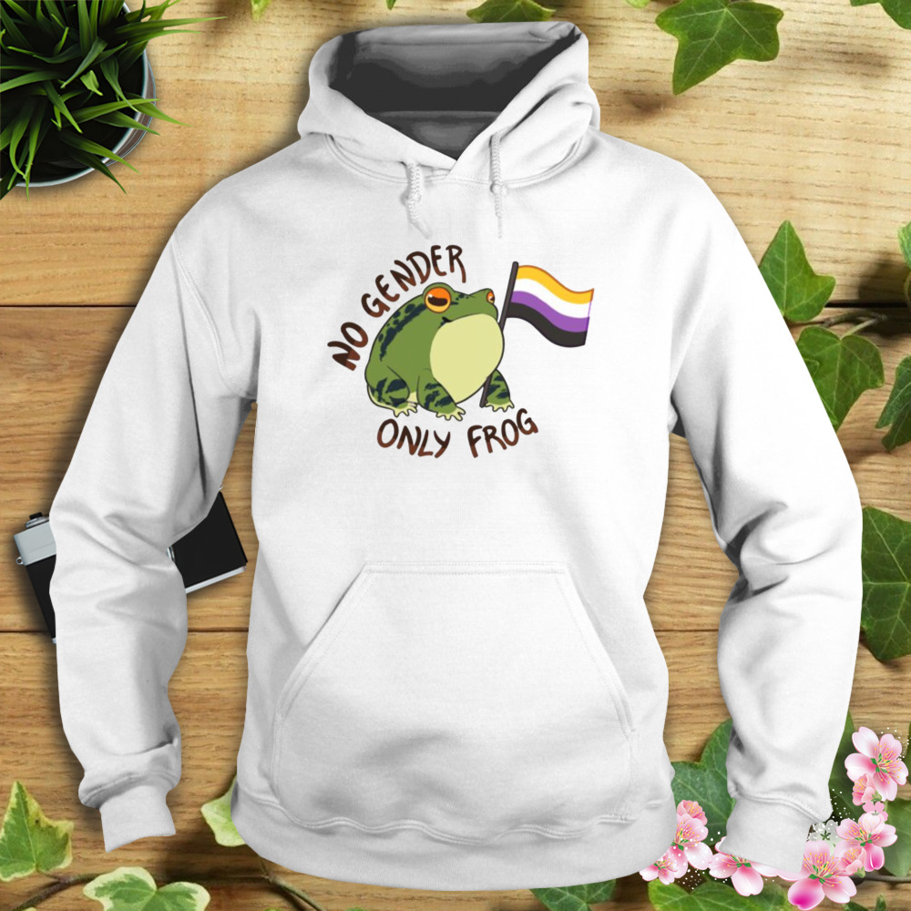 No Gender Only Frog Pride Nonbinary Lgbtq Pride Month shirt 4 Hoodie shirt