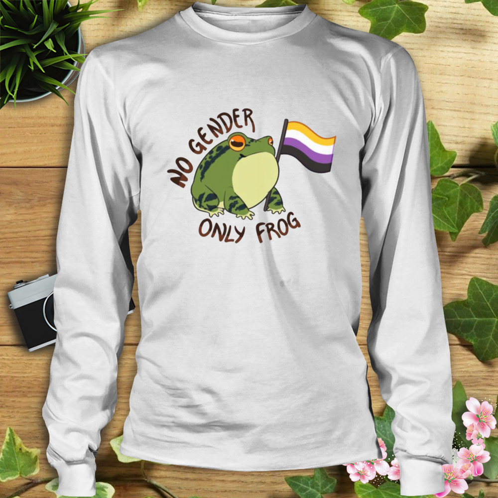 No Gender Only Frog Pride Nonbinary Lgbtq Pride Month shirt 3 Longsleeve shirt