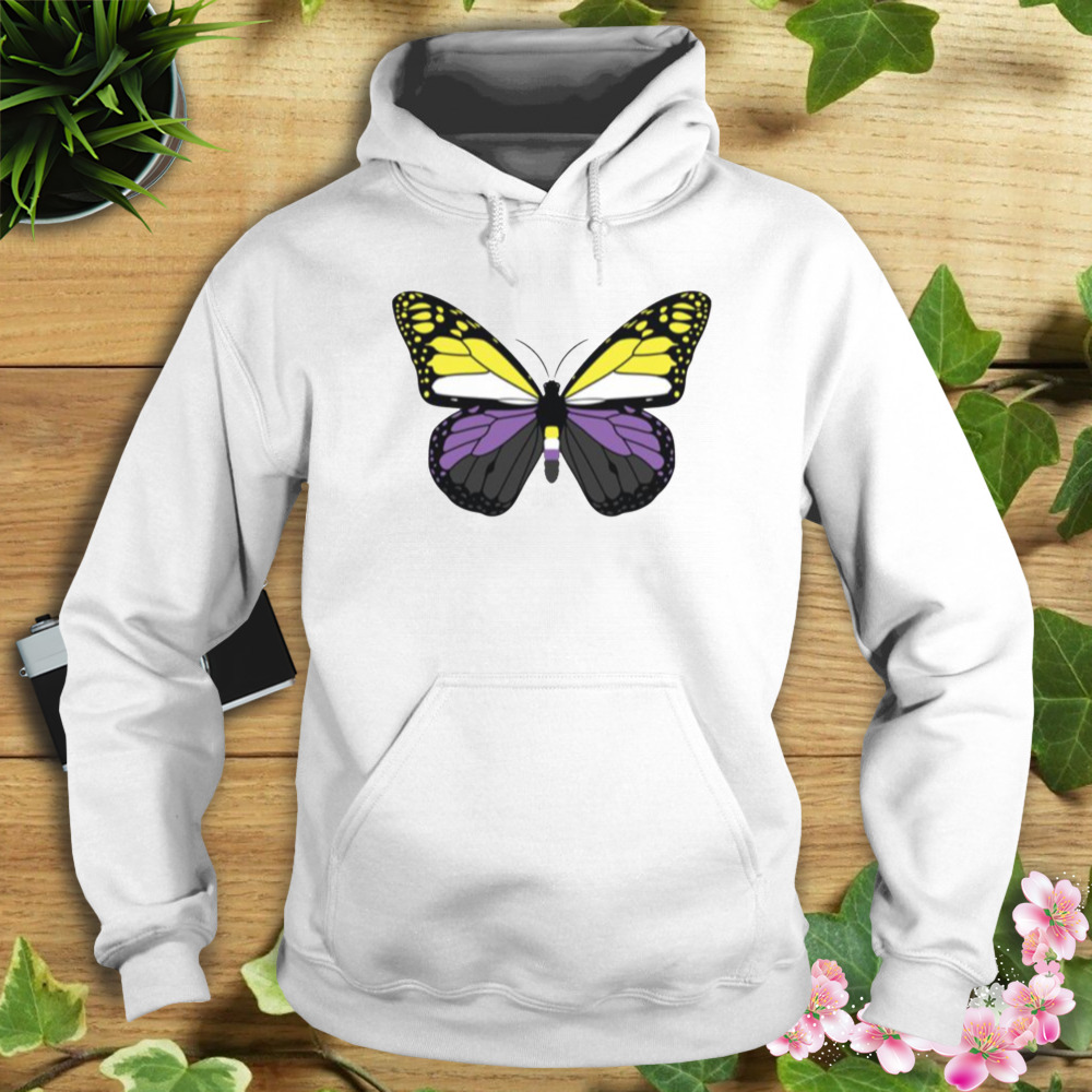 Non Binary Butterfly Pride shirt 4 Hoodie shirt