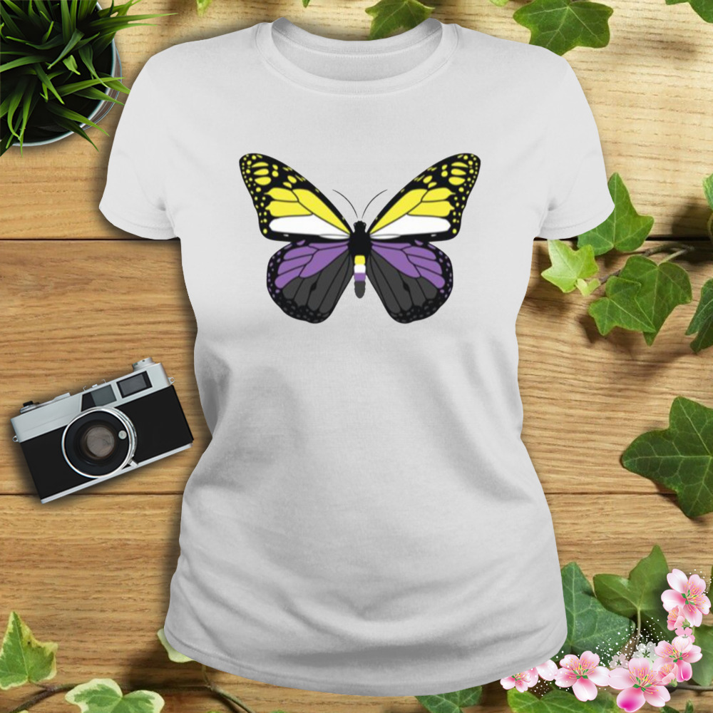 Non Binary Butterfly Pride shirt 2 Women's shirt