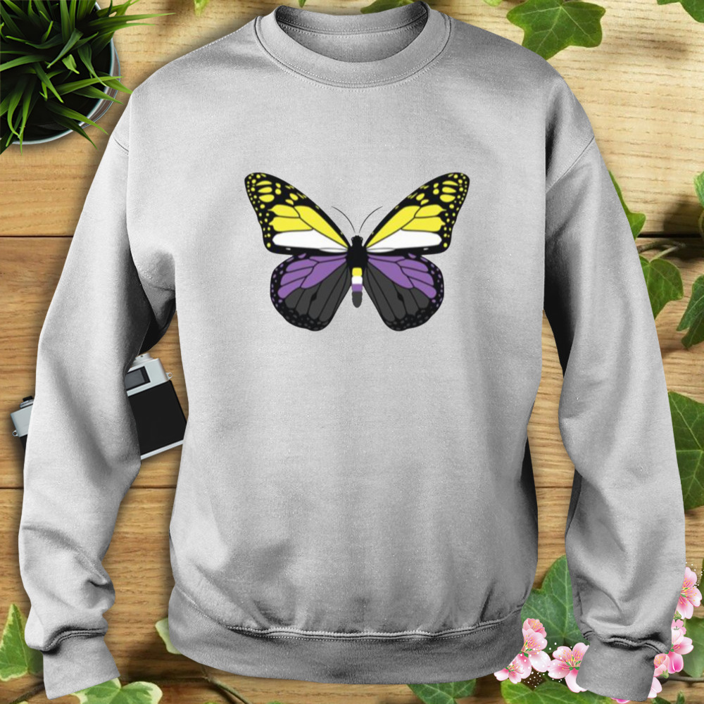 Non Binary Butterfly Pride shirt 5 Sweat shirt