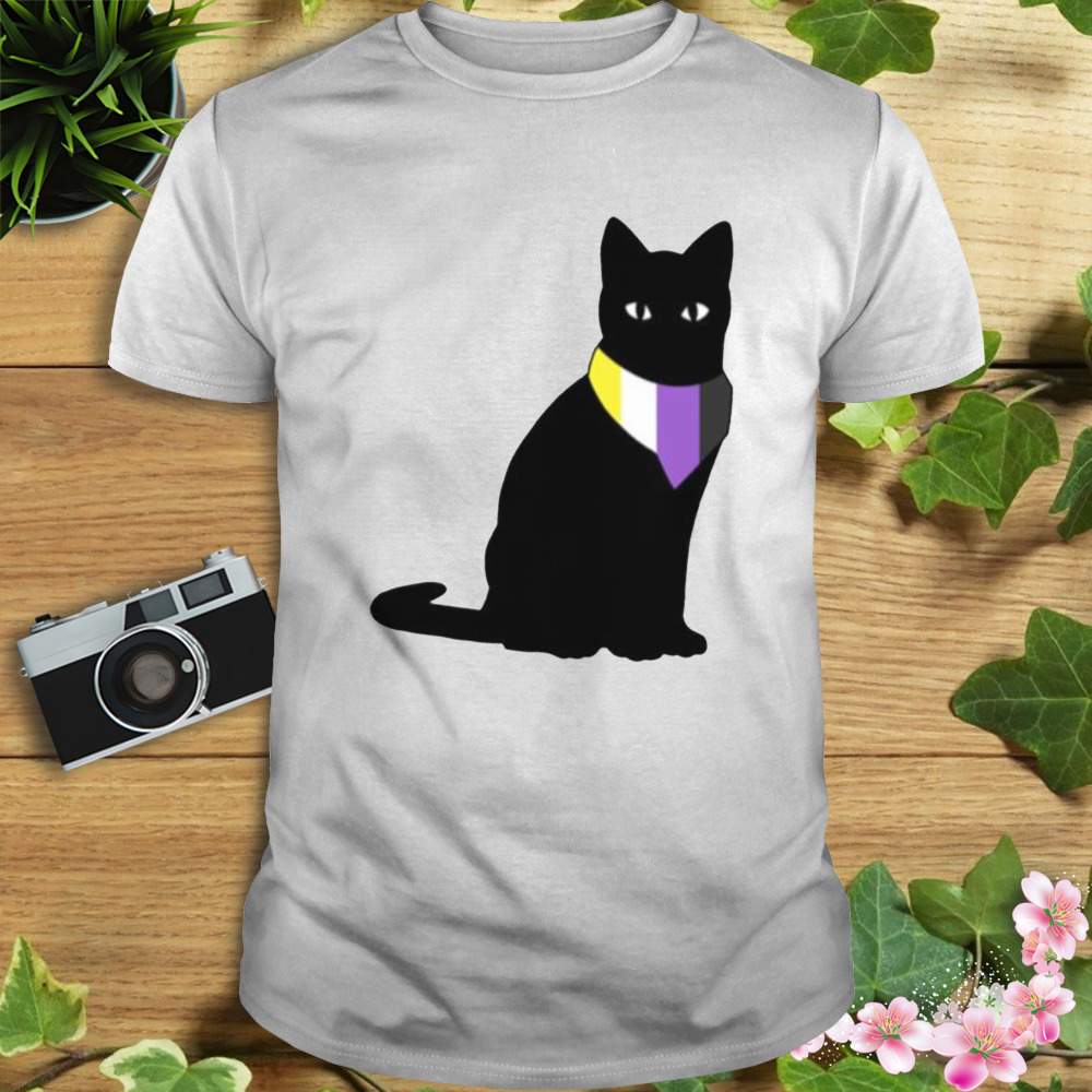 Nonbinary Pride Cat Lgbtq Pride Month shirt