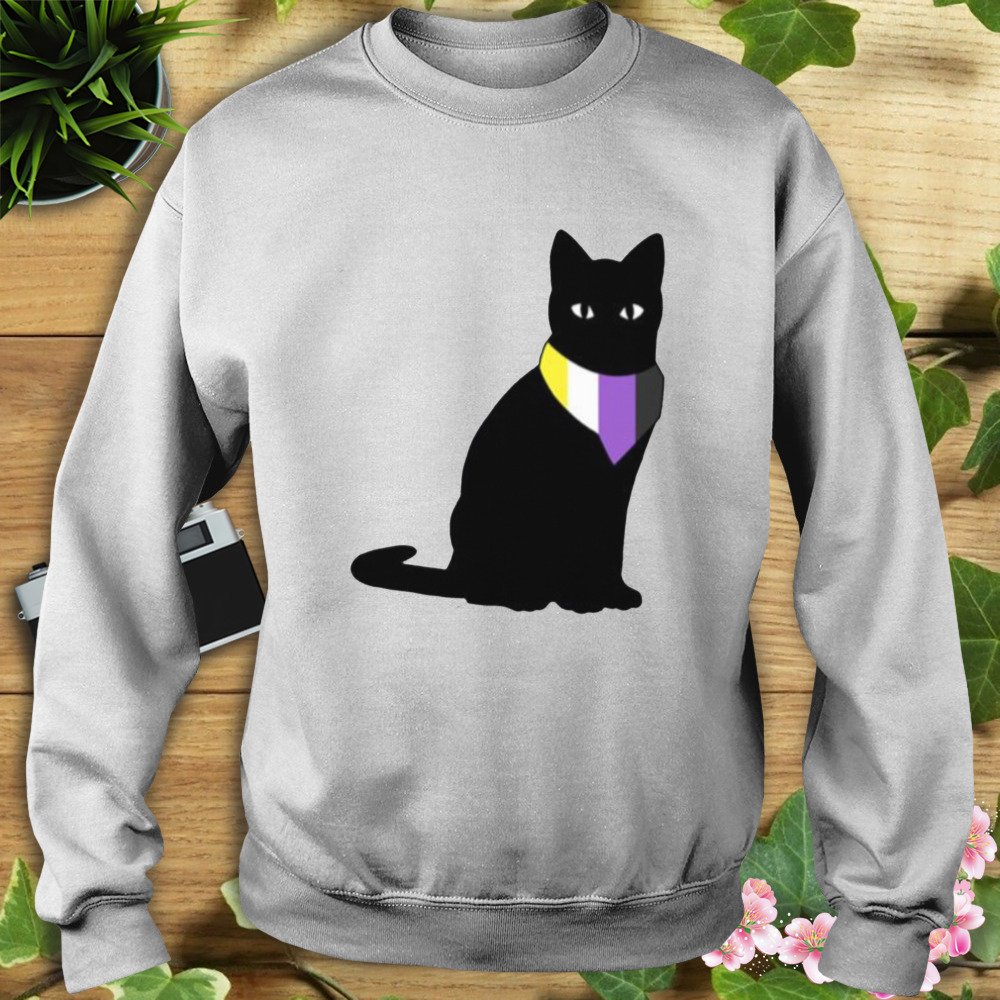 Nonbinary Pride Cat Lgbtq Pride Month shirt 5 Sweat shirt