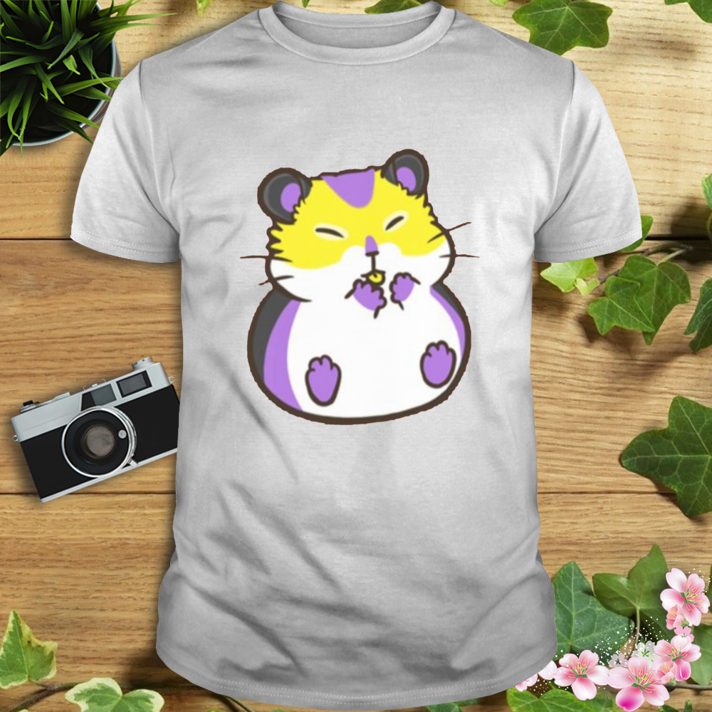 Nonbinary Pride Hamster shirt