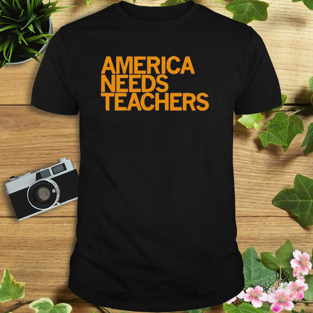 America needs teachers purple shirt