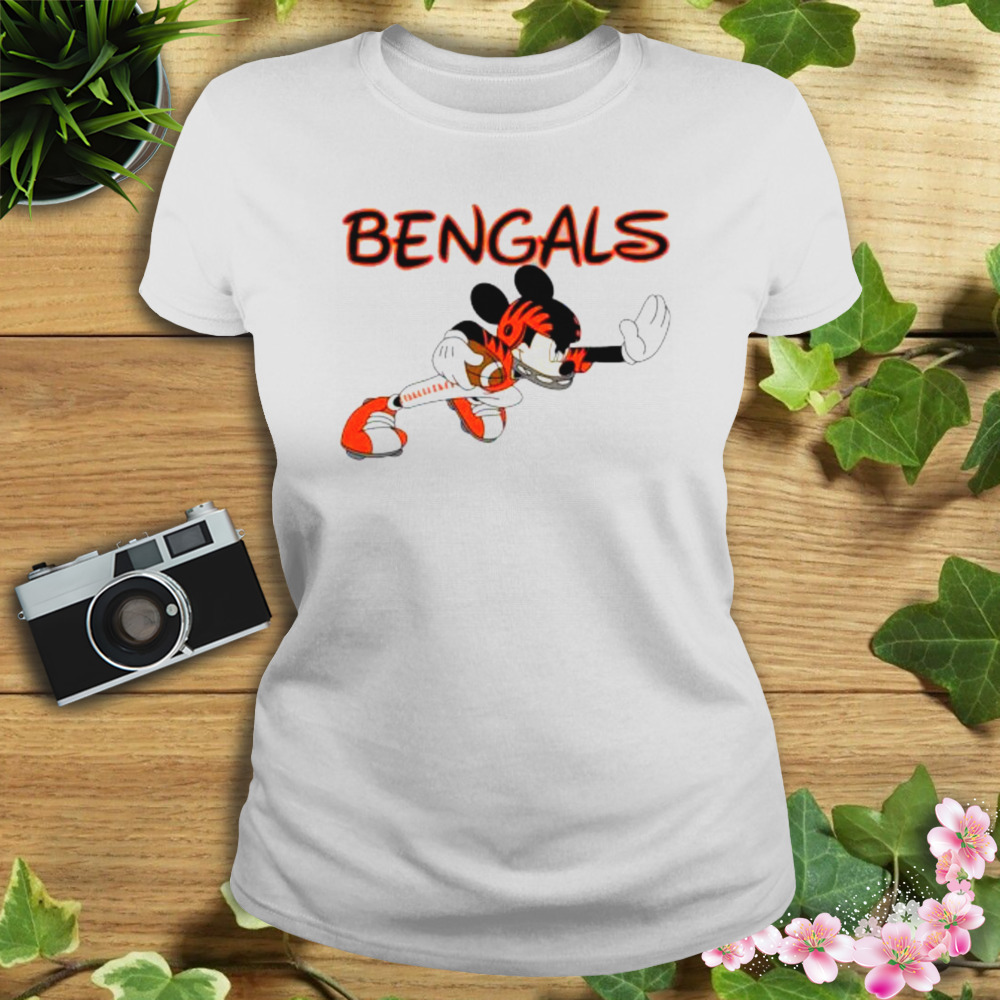 Cincinnati Bengals Mickey Mouse Style Joe Burrow 2023 shirt 2 Women's shirt